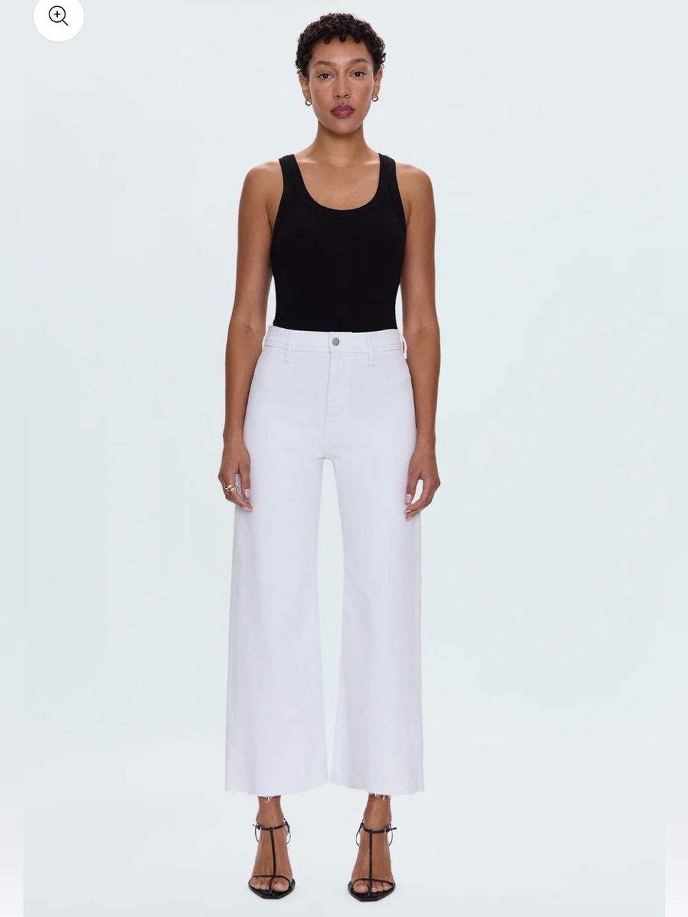 NWT - Pistola Penny High Rise Wide Leg Jeans- white - Picture 3 of 5